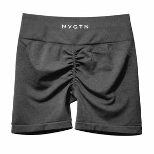 NVGTN Black Shorts Rouching Workout Wear Size Large